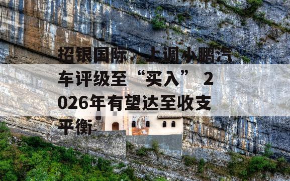 招银国际：上调小鹏汽车评级至“买入” 2026年有望达至收支平衡